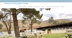 Desktop Screenshot of peacockhillequestrian.com